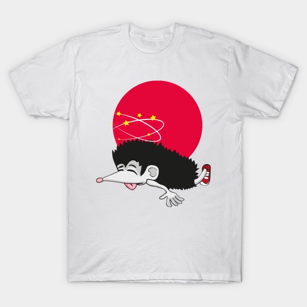 knocked out hedgehog T-Shirt by Shvetsov